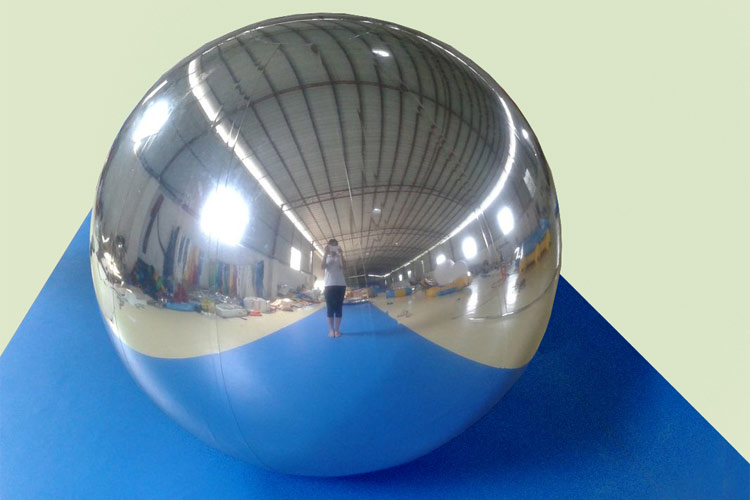 Inflatable Mirror Ball – inflated